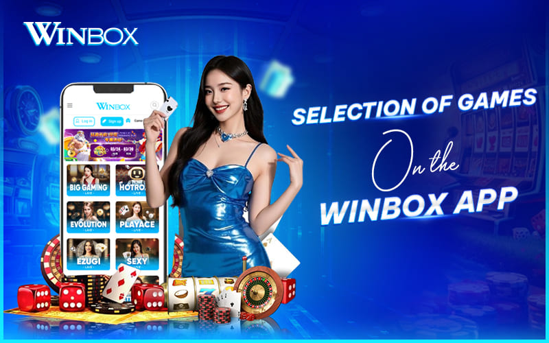 Selection of casino games on Winbox app